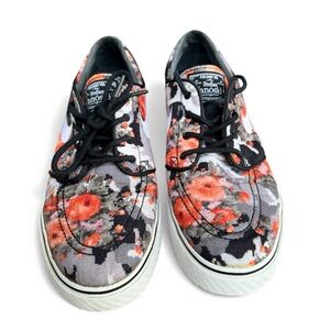 Nike SB Stefan Janoski Orange Floral Skateboarding Shoes Sneakers Men's Size 8.5